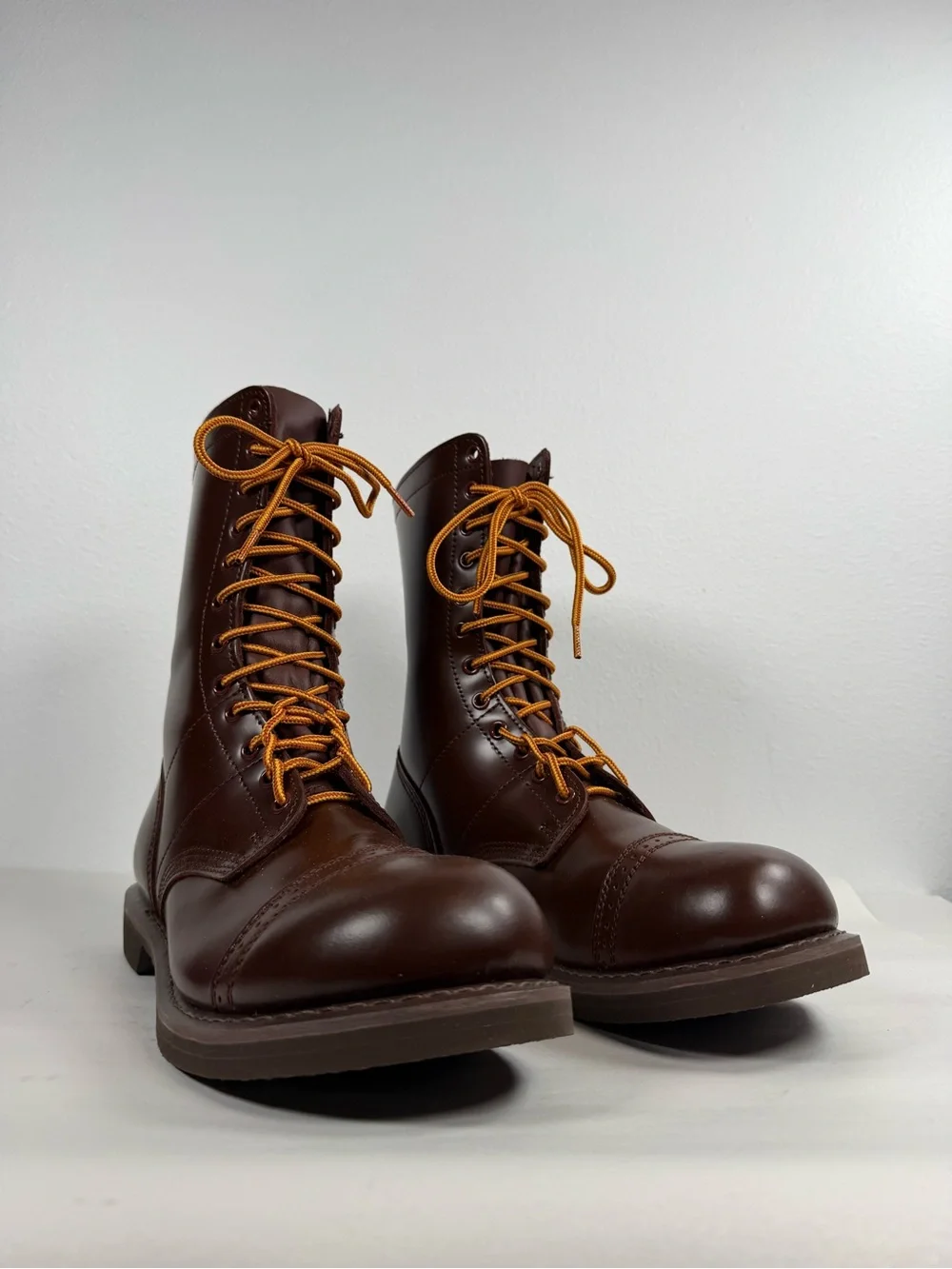Rothco Men’s Jump Boots Size 11 Brown Leather Military Tactical Combat Boots